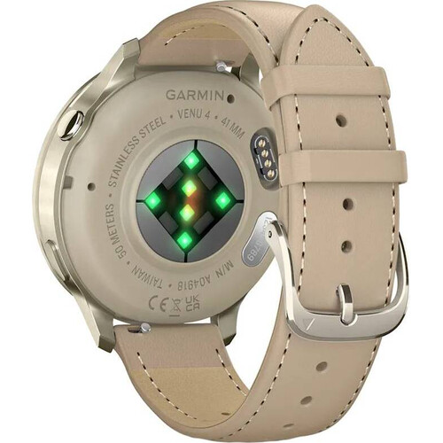 Смарт-часы Garmin Venu 4 - 41 mm Lunar Gold/Light Sand Leather, РАЗМЕР КОРПУСА: 41 мм, ЦВЕТ: Lunar Gold/Light Sand Leather , изображение 5