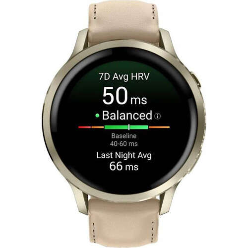 Смарт-часы Garmin Venu 4 - 41 mm Lunar Gold/Light Sand Leather, РАЗМЕР КОРПУСА: 41 мм, ЦВЕТ: Lunar Gold/Light Sand Leather , изображение 2