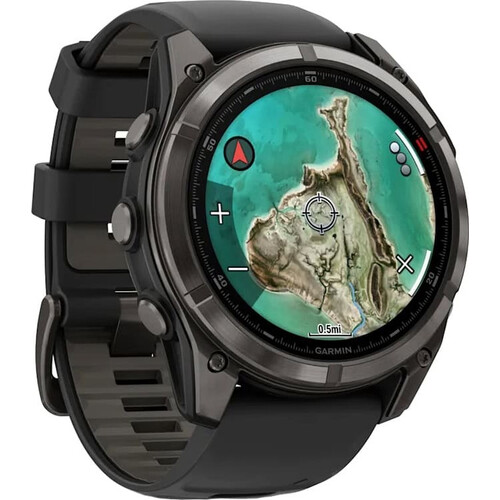 Смарт-часы Fēnix 8 Pro MicroLED 51 mm Carbon Gray DLC Titanium/Black/Pebble Gray, ЦВЕТ: Whitestone, РАЗМЕР КОРПУСА: 51 мм, ВЕРСИЯ: Pro | MicroLED, изображение 3