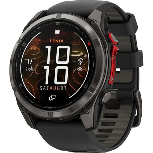 Смарт-часы Fēnix 8 Pro MicroLED 51 mm Carbon Gray DLC Titanium/Black/Pebble Gray, ЦВЕТ: Whitestone, РАЗМЕР КОРПУСА: 51 мм, ВЕРСИЯ: Pro | MicroLED
