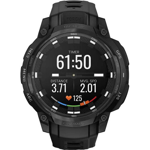 Смарт-часы Garmin Instinct Crossover Amoled - Tactical Black, SOLAR (Версии с линзами для зарядки от солнечной батареи собирают солнечную энергию и продлевают срок службы батареи.): Нет, ВЕРСИЯ: Amoled - Tactical, ЦВЕТ: Black, изображение 2