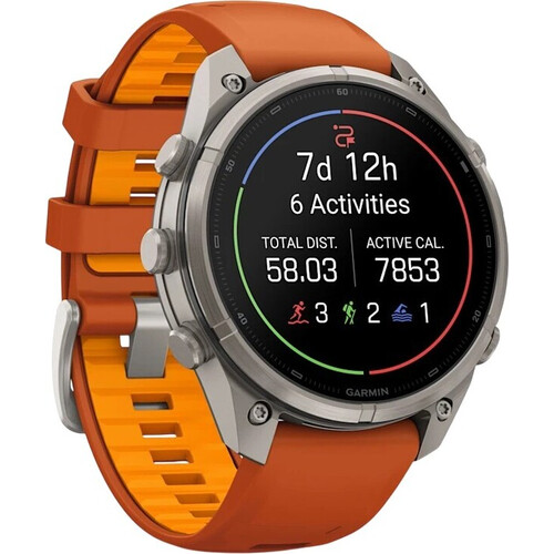Смарт-часы Garmin Fēnix 9 Pro 43 mm Autumn Orange/Spark Orange, ЦВЕТ: Autumn Orange/Spark Orange, РАЗМЕР КОРПУСА: 47 мм, ВЕРСИЯ: Pro, изображение 3