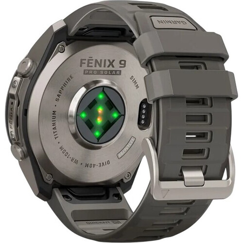 Смарт-часы Garmin Fēnix 9 Pro | Solar 51 mm Pebble Gray/Silver, ЦВЕТ: Carbon Gray DLC Titanium/Black, РАЗМЕР КОРПУСА: 51 мм, ВЕРСИЯ: Pro | Solar, изображение 5