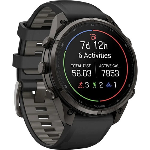 Смарт-часы Garmin Fēnix 9 Pro 51 mm Carbon Gray DLC Titanium/Black, ЦВЕТ: Carbon Gray DLC Titanium/Black, РАЗМЕР КОРПУСА: 51 мм, ВЕРСИЯ: Pro, изображение 3