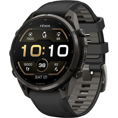 Смарт-часы Garmin Fēnix 9 Pro 51 mm Carbon Gray DLC Titanium/Black, ЦВЕТ: Carbon Gray DLC Titanium/Black, РАЗМЕР КОРПУСА: 51 мм, ВЕРСИЯ: Pro