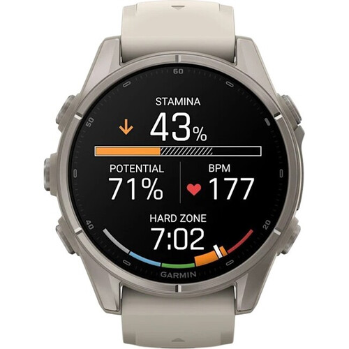 Смарт-часы Garmin Fēnix 9 43 mm Titanium/Fog Gray, ЦВЕТ: Titanium/Fog Gray, РАЗМЕР КОРПУСА: 43 мм, ВЕРСИЯ: Fēnix 9, изображение 2