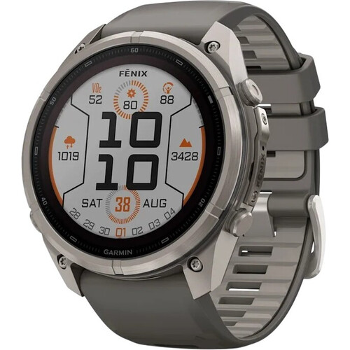 Смарт-часы Garmin Fēnix 9 Pro | Solar 51 mm Pebble Gray/Silver, ЦВЕТ: Carbon Gray DLC Titanium/Black, РАЗМЕР КОРПУСА: 51 мм, ВЕРСИЯ: Pro | Solar