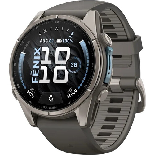 Смарт-часы Garmin Fēnix 9 43 mm Titanium/Pebble Gray, ЦВЕТ: Titanium/Pebble Gray, РАЗМЕР КОРПУСА: 43 мм, ВЕРСИЯ: Fēnix 9