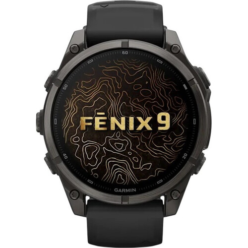 Смарт-часы Garmin Fēnix 9 43 mm Carbon Gray DLC Titanium/Black, ЦВЕТ: Carbon Gray DLC Titanium/Black, РАЗМЕР КОРПУСА: 47 мм, ВЕРСИЯ: Fēnix 9, изображение 2