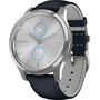 Смарт-часы Vívomove Luxe Silver Stainless Steel Case/Navy Italian Leather Band, ВЕРСИЯ: Vívomove Luxe, ЦВЕТ: Silver Stainless Steel Case/Navy Italian Leather Band