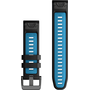 Ремешок сменный QuickFit 22 мм - Black/Cirrus Blue, ЦВЕТ: Black/Cirrus Blue, МАТЕРИАЛ РЕМЕШКА: Силикон, изображение 2