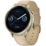 Смарт-часы Garmin Venu 4 - 41 mm Lunar Gold/Light Sand Leather, РАЗМЕР КОРПУСА: 41 мм, ЦВЕТ: Lunar Gold/Light Sand Leather 